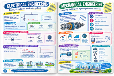 A Degree in a Book: Electrical and Mechanical Engineering: Everything You Need to Know to Master the Subject - In One Book!
