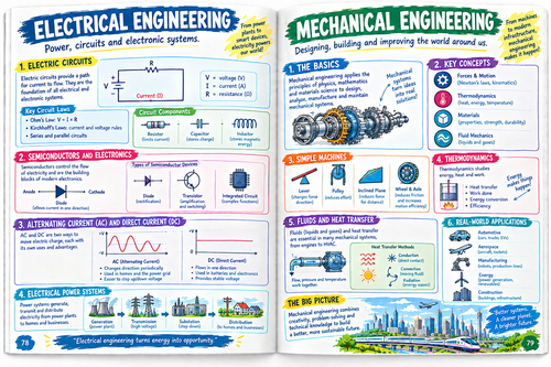A Degree in a Book: Electrical and Mechanical Engineering: Everything You Need to Know to Master the Subject - In One Book!
