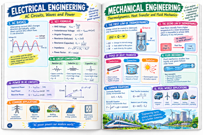 A Degree in a Book: Electrical and Mechanical Engineering: Everything You Need to Know to Master the Subject - In One Book!
