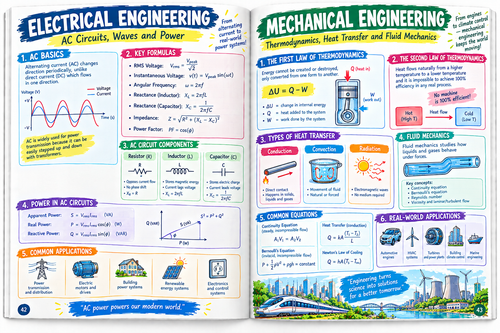 A Degree in a Book: Electrical and Mechanical Engineering: Everything You Need to Know to Master the Subject - In One Book!