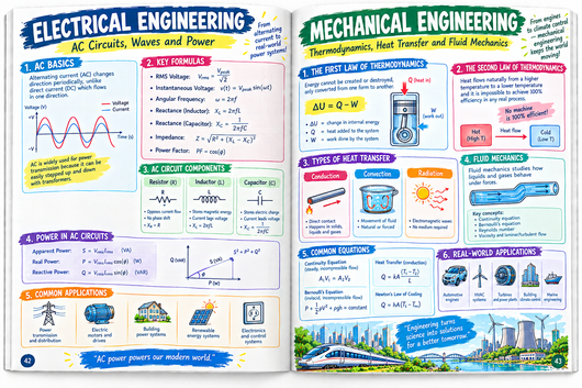 A Degree in a Book: Electrical and Mechanical Engineering: Everything You Need to Know to Master the Subject - In One Book!